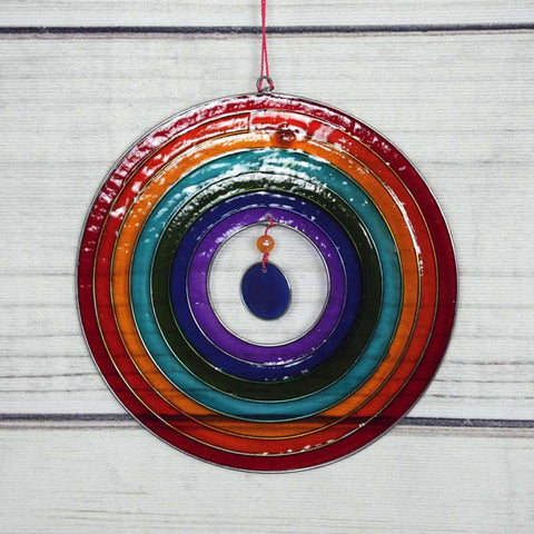 Rainbow Circle Suncatcher - 16cm