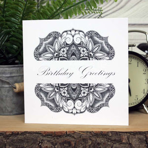 Mandala Card - Birthday Greetings