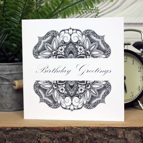 Mandala Card - Birthday Greetings