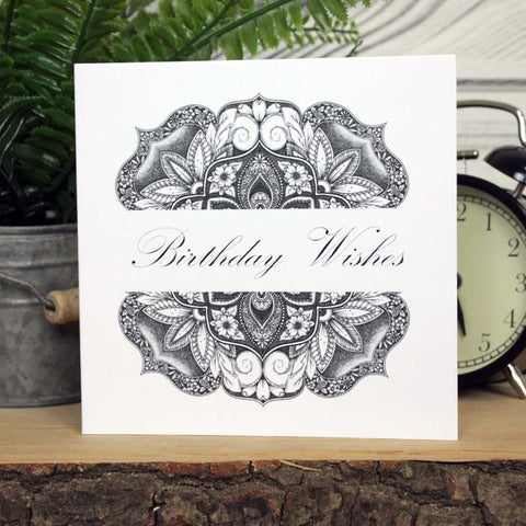 Mandala Card - Birthday Wishes