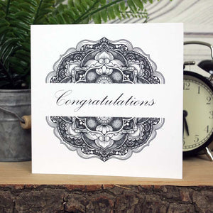 Mandala Card - Congratulations