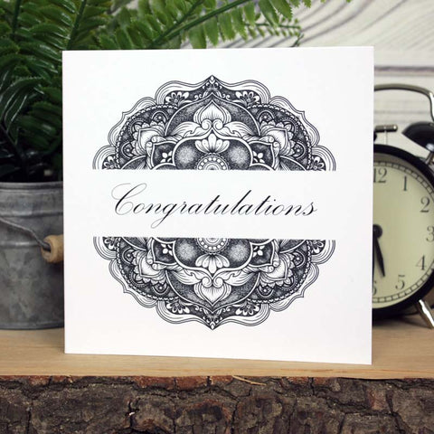 Mandala Card - Congratulations