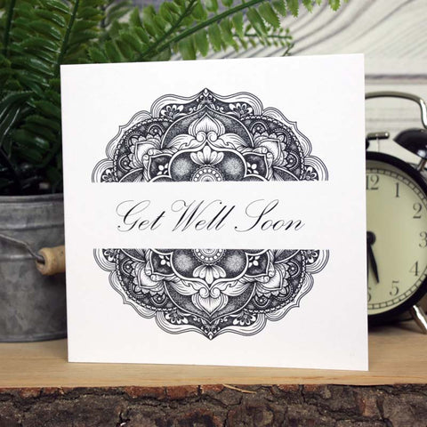 Mandala Card - Get Well Soon