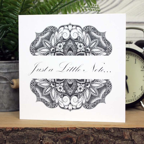 Mandala Card - Just a Little Note
