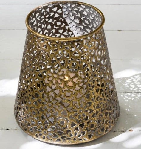 Large Metal Lantern With Lip