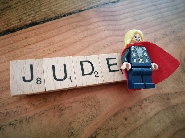 Lego & Scrabble Name Magnet - made-to-order item