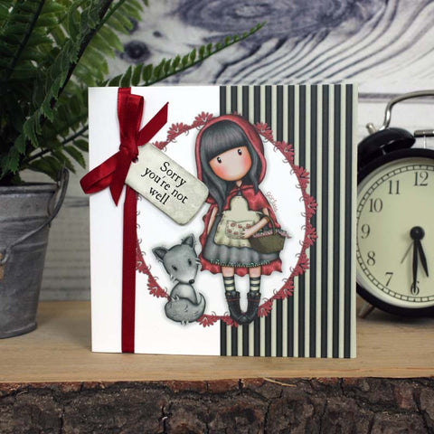 Gorjuss Greetings Card - Sorry You're Not Well