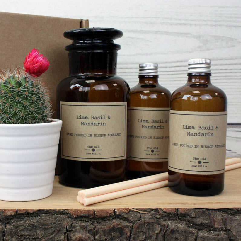 Lime Basil and Mandarin Eco-friendly Reed Diffuser