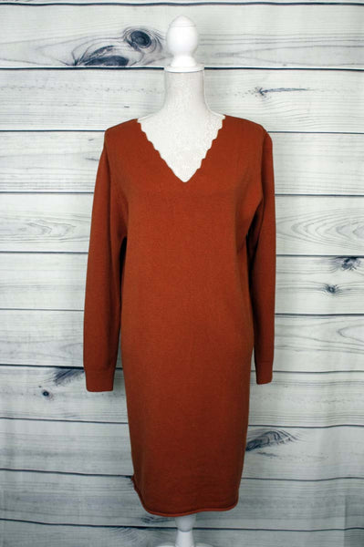 Plain Stretchy Fine-knit Dress - more colours available