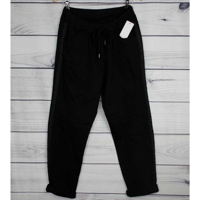 Italian Cold Wash Dye Denim Cotton Joggers - more colours available