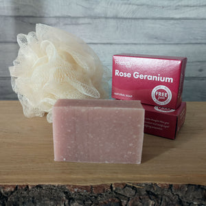 Friendly Natural Rose Geranium Soap Bar