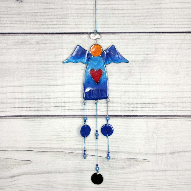 Suncatcher Angel with Beads - Assorted Colours - 29cm