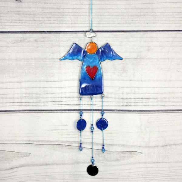 Suncatcher Angel with Beads - Assorted Colours - 29cm