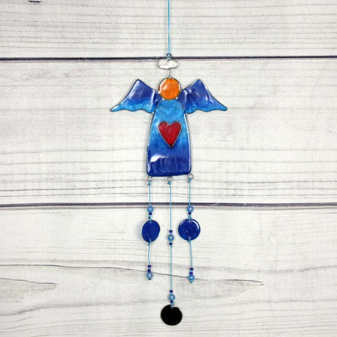 Suncatcher Angel with Beads - Assorted Colours - 29cm