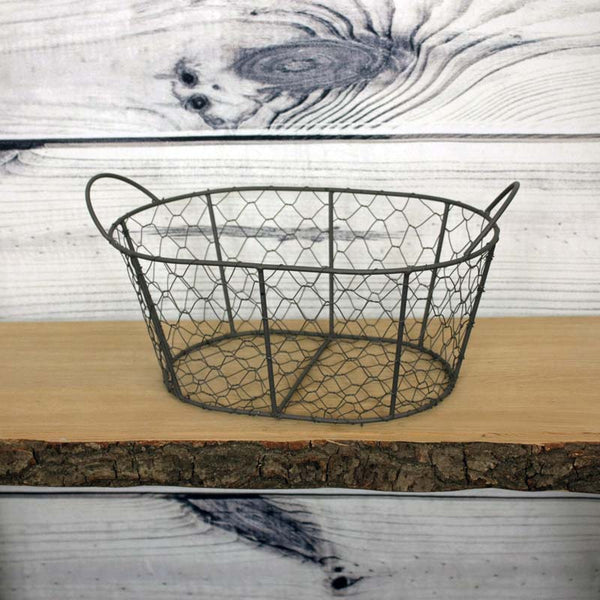 Wire Mesh Oval Basket