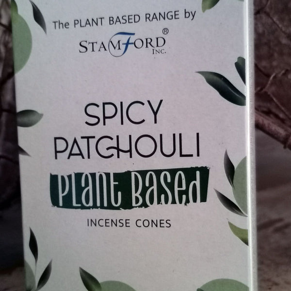 Spicy Patchouli Plant Based Incense Cones - pack of 12