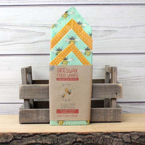 Bee Sweet & Bumble Beeswax Food Wraps - Starter Pack