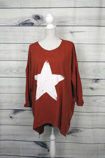 Italian Star Print Top - more colours available