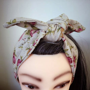 Vintage Floral Rockabilly Hair Wrap