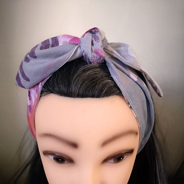 Watercolour Floral Rockabilly Hair Wrap