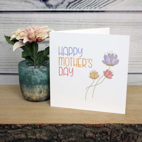 Floral Mother's Day card
