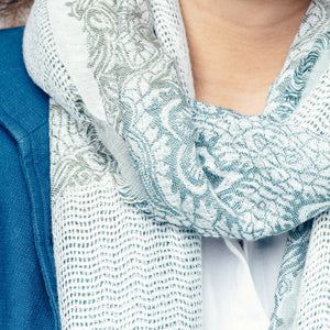 Cayda Green Boho-inspired Scarf