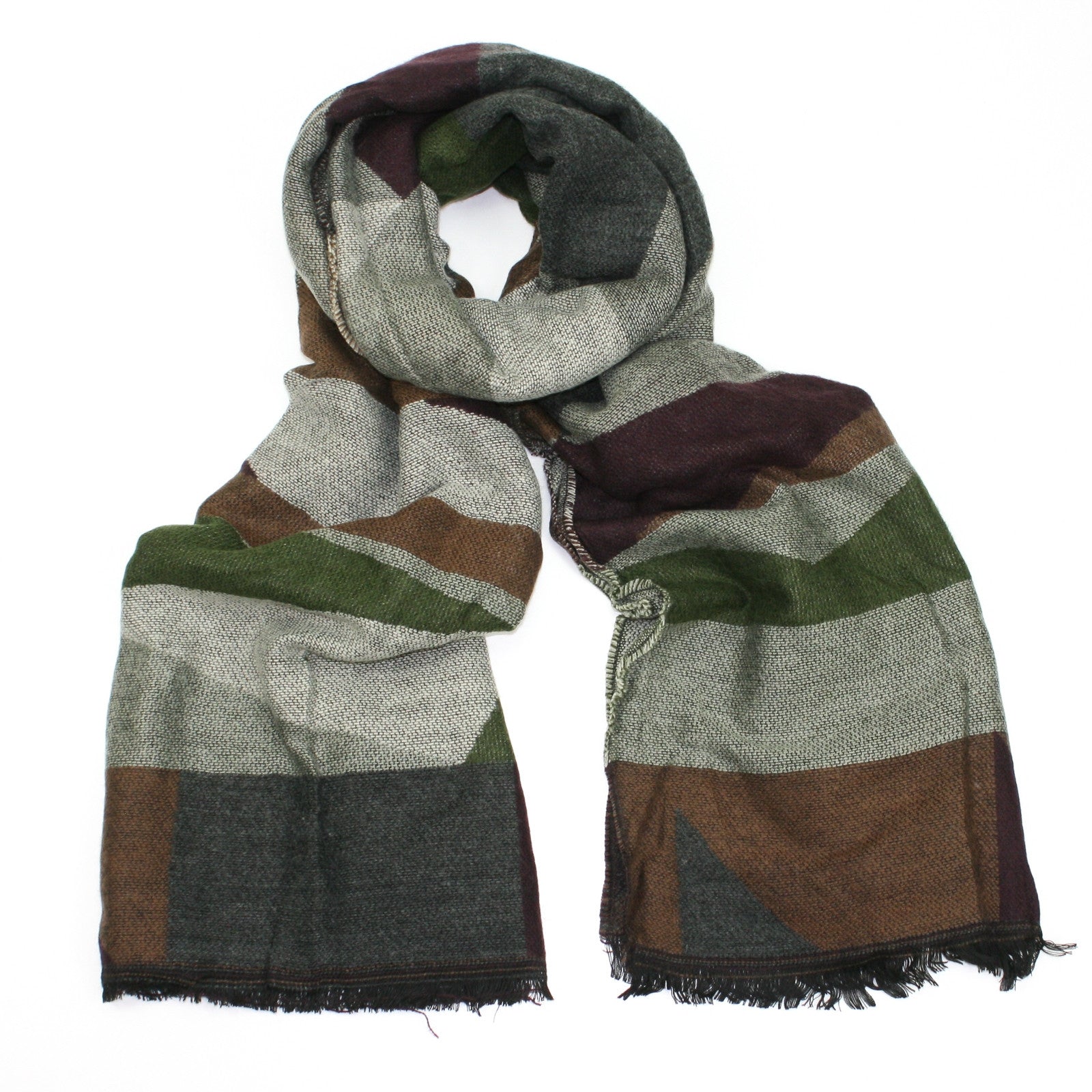 Jane Green Asymmetrical Blanket-style Scarf