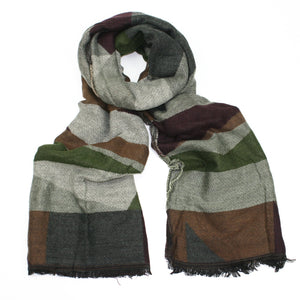 Jane Green Asymmetrical Blanket-style Scarf